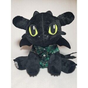 Build-A-Bear How to Train Your Dragon Black Dragon Toothless with Clothing 17 in
